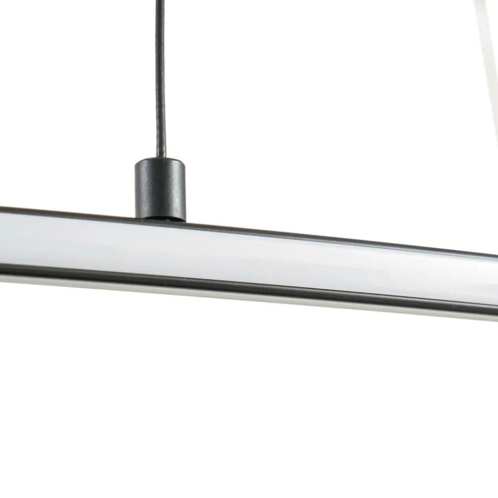 Lucande Pendellamper|Pendellamper>LED-hængelampe Gavril, 100 cm, sort, dæmpbar