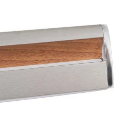 LED-hængelampe Lutana, rosaguld/træfarvet, 101 cm^Lucande Best