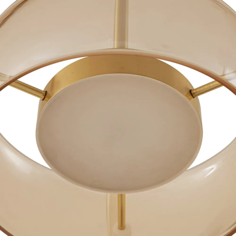 Lucande LED-hængelampe Martis, ravfarvet, 3 lyskilder, dæmpbar