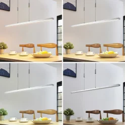 LED-hængelampe Myron, touchdæmper, CCT, aluminium^Lucande Best