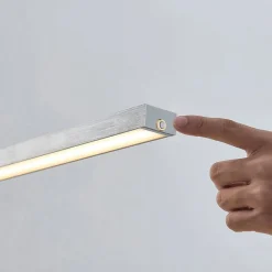 LED-hængelampe Myron, touchdæmper, CCT, aluminium^Lucande Best