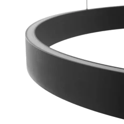 Lucande LED-hængelampe Philine, Ø 60 cm, sort, jern