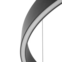 Lucande LED-hængelampe Philine, Ø 60 cm, sort, jern