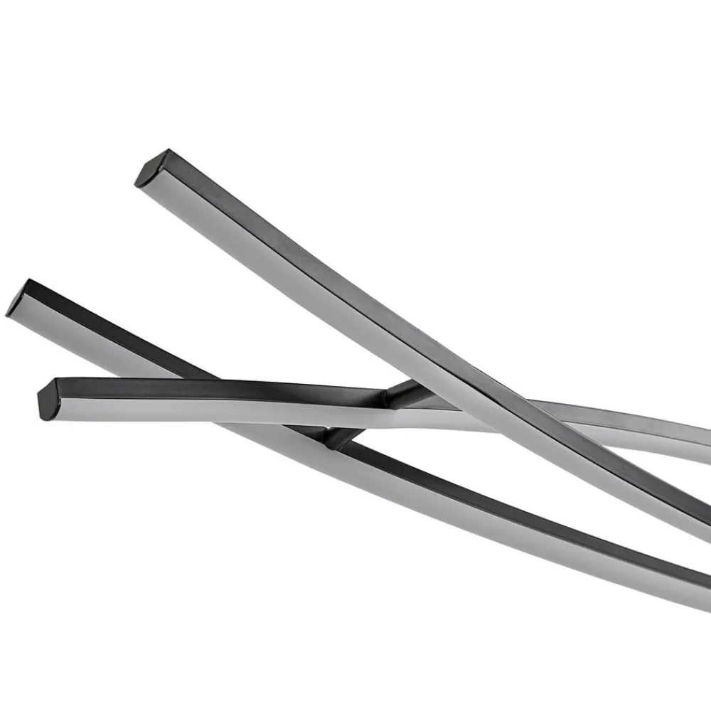 Lucande LED-hængelampe Sayori, 98 cm, sort, dæmpbar