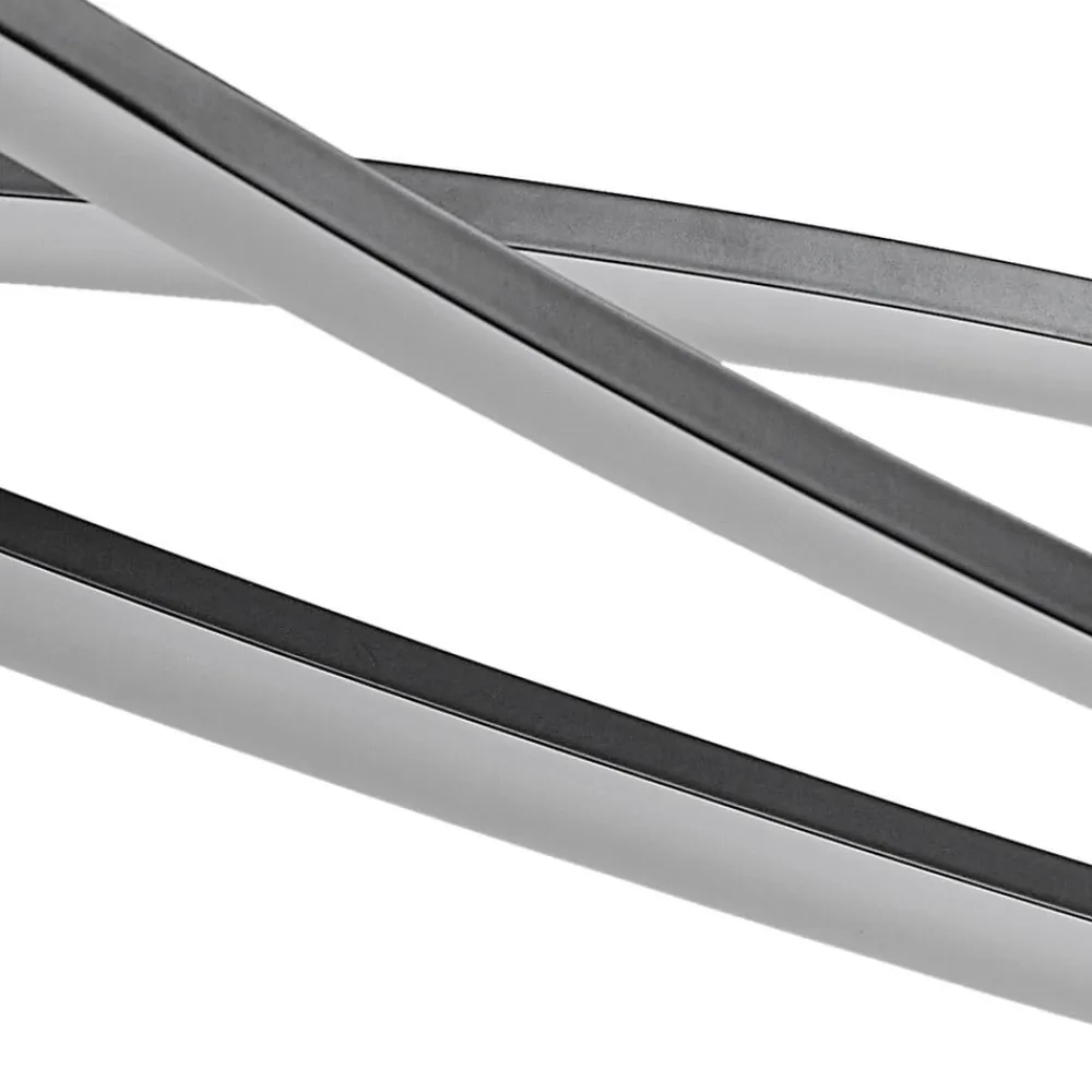 Lucande LED-hængelampe Sayori, 98 cm, sort, dæmpbar