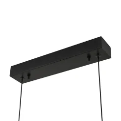 LED-hængelampe Torven, sort, CCT, udtrækkelig^Lucande New