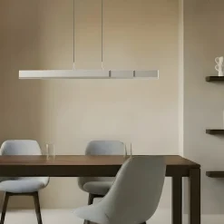 LED-hængelampe Torven, aluminium, CCT, udtrækkelig^Lucande Outlet