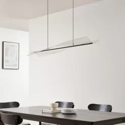 LED-hængelampe Vellia, sort, længde 112 cm, CCT^Lucande Discount