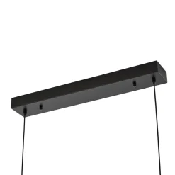 LED-hængelampe Vellia, sort, længde 112 cm, CCT^Lucande Discount