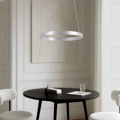 LED-hængelampe Yonam, Ø 60 cm, 1 lyskilde, aluminium, CCT^Lucande Best