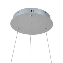 LED-hængelampe Yonam, Ø 60 cm, 1 lyskilde, aluminium, CCT^Lucande Best