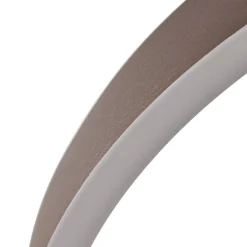 LED-hængelampe Yonam, Ø 60 cm, 1 lyskilde, brun, CCT^Lucande Online