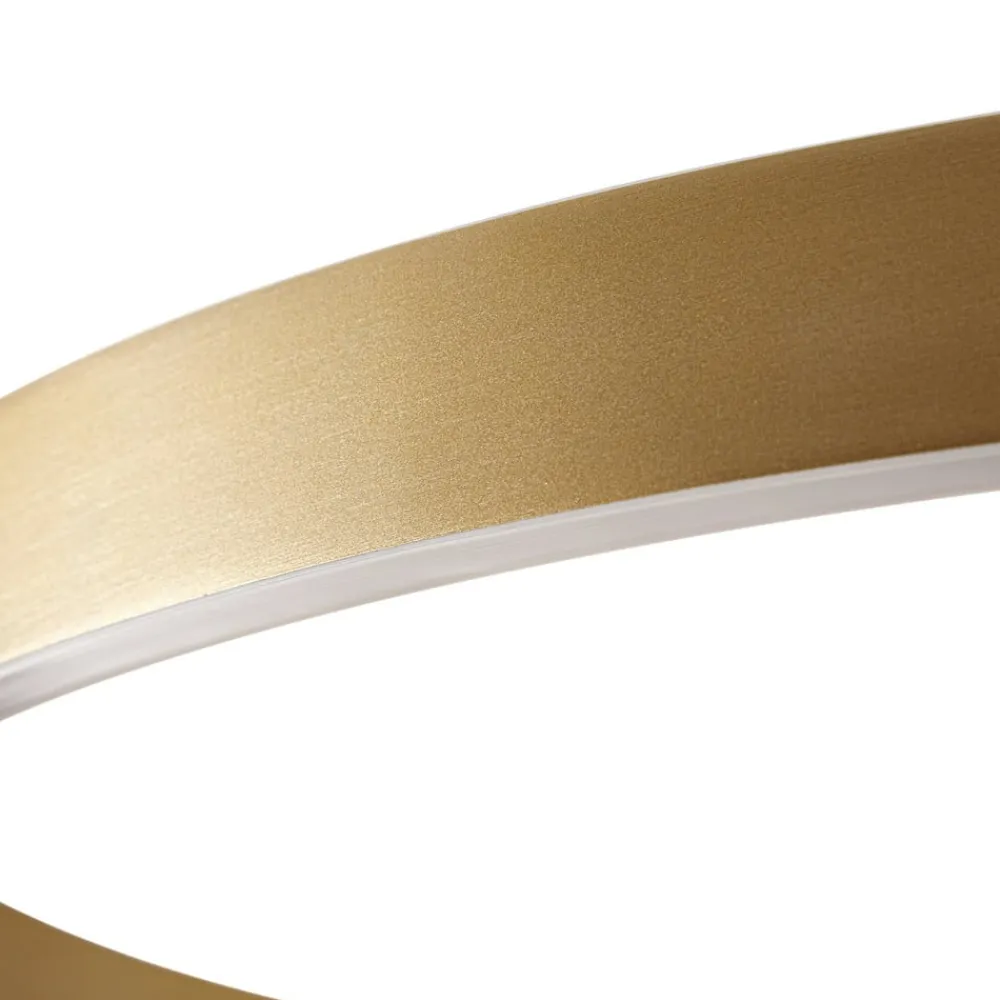 Lucande Pendellamper|Pendellamper>LED-hængelampe Yonam, Ø 80 cm, 1 lyskilde, guld, CCT