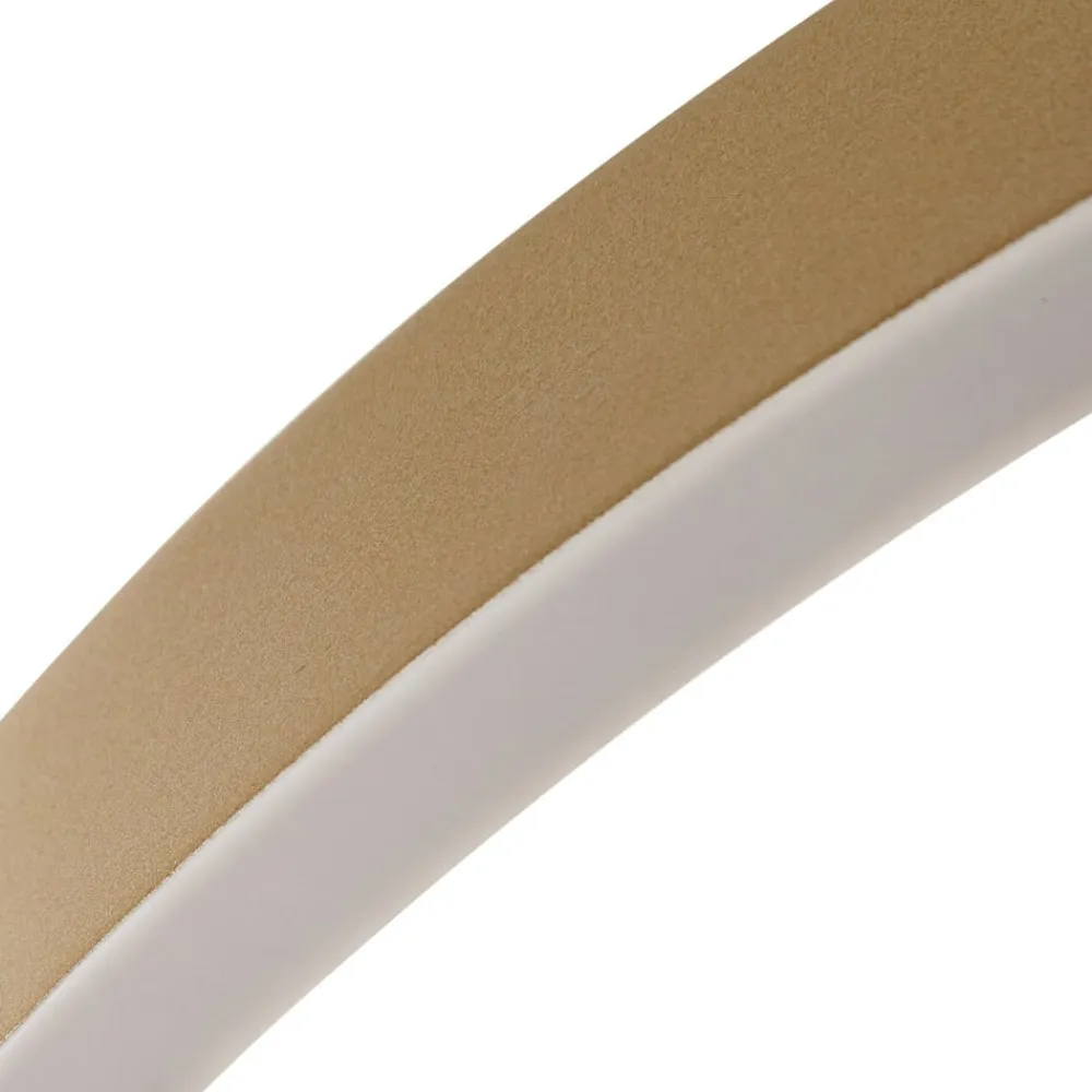 Lucande Pendellamper|Pendellamper>LED-hængelampe Yonam, Ø 80 cm, 1 lyskilde, guld, CCT