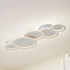 Lucande Gang|Loftlamper>LED-loftlampe Diala, hvid, metal, 96 cm