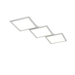 Lucande LED-loftlampe Ilira, 3 lyskilder, sølv, CCT, dæmpbar