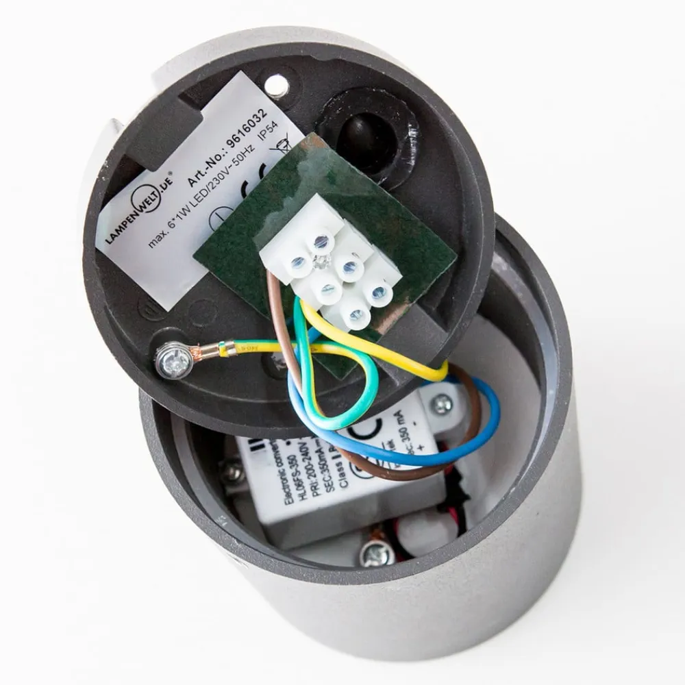 Lucande Terrassebelysning|Udendørs Loftlamper>LED-loftlampe Meret, rund, antracit, metal