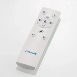 Lucande LED-loftlampe Narumi, CCT, 110 cm, sort, aluminium