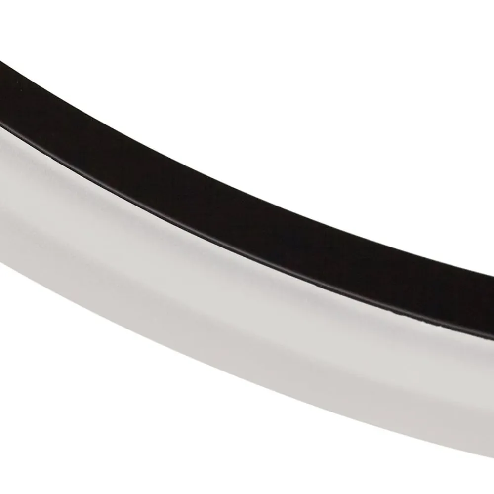 LED-loftlampe Orven, sort/marmor, Ø 50 cm, dæmpbar.^Lucande Outlet