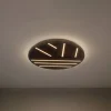 Lucande Loftlamper|Loftlamper>LED-loftlampe Orven, træ, Ø 50 cm, dæmpbar