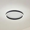Lucande Loftlamper|Loftlamper>LED-loftlampe Rotundo, Ø 40 cm, sort, dæmpbar