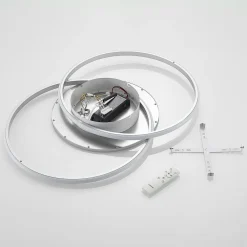 LED-loftlampe Senne, CCT, sølv, metal^Lucande Outlet