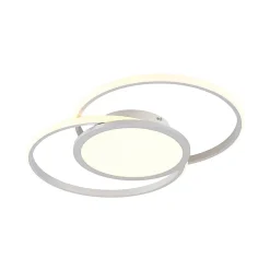 LED-loftlampe Senne, 63 cm, sølv, aluminium^Lucande Discount