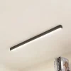 Lucande Gang|Loftlamper>LED-loftlampe Teniona, 101 cm, sort, aluminium
