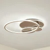 Lucande Gang|Loftlamper>LED-loftslampe Circulo, kaffebrun, CCT, dæmpbar
