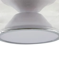LED-loftslampe Orasa, glas, hvid/klar, Ø 43 cm^Lucande Outlet