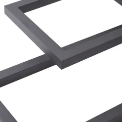 LED-loftslampe Tjado, 94 cm lang, sort, metal^Lucande Clearance