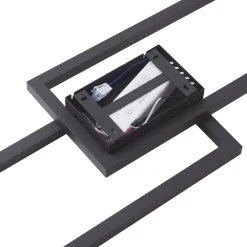 LED-loftslampe Tjado, 120 cm lang, sort, metal^Lucande New