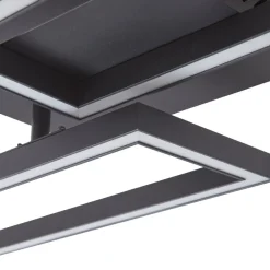 LED-loftslampe Tjado, 100 cm lang, sort, metal^Lucande Clearance