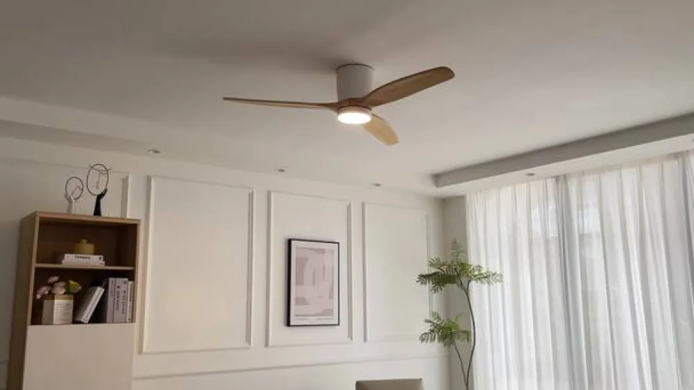 LED-loftventilator Faipari, hvid, DC, støjsvag, 132 cm^Lucande