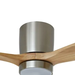 LED-loftventilator Faipari, nikkel, DC, lydsvag, 132 cm^Lucande Online