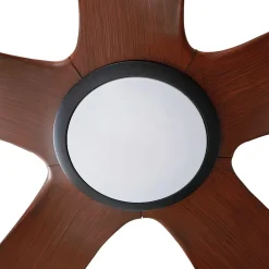 Lucande LED-loftventilator Omendo, sort, DC, støjsvag, CCT