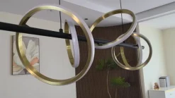 LED-pendel Madu, sort, metal, 92,5 cm lang^Lucande Best