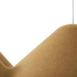 LED-pendellampe Beutlin, grøn, filt, dæmpbar^Lucande Hot