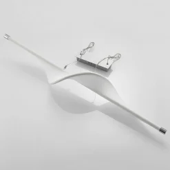 LED-pendellampe Edano, 122 cm, hvid, tekstil, dæmpbar^Lucande Best