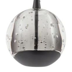 LED-pendellampe Hayley, sort, 5 lyskilder, aflang^Lucande Online