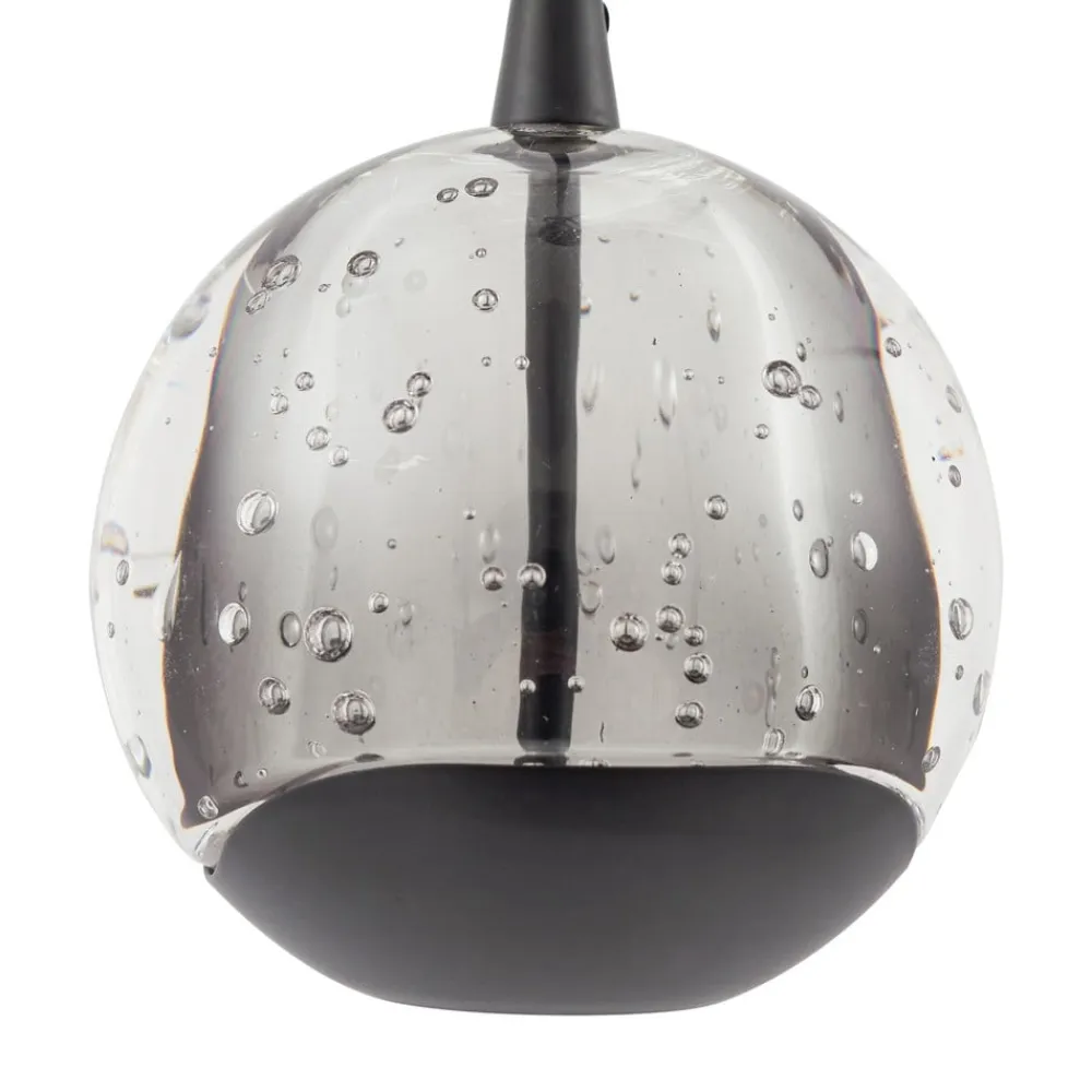 LED-pendellampe Hayley, sort, 5 lyskilder, aflang^Lucande Online