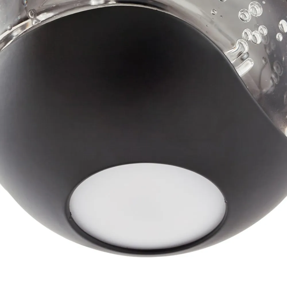 LED-pendellampe Hayley, sort, 5 lyskilder, aflang^Lucande Online