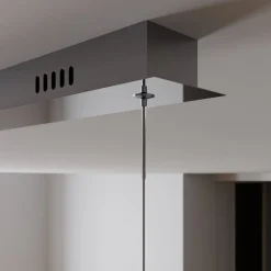 Lucande LED-pendellampe Hayley, 96 cm, 5 lyskilder, krom, glas