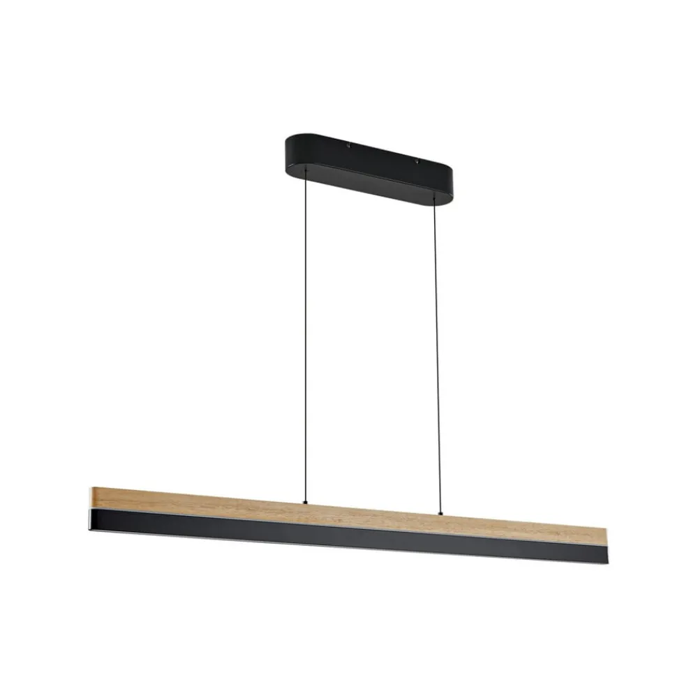 Lucande Pendellamper|Pendellamper>LED-pendellampe Holven, træ, CCT, længde 113 cm