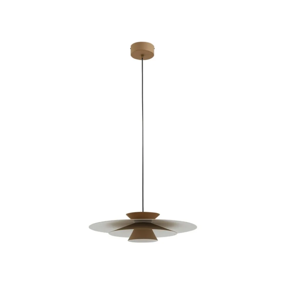 LED-pendellampe Livie, beige, aluminium, Ø 50 cm^Lucande Hot