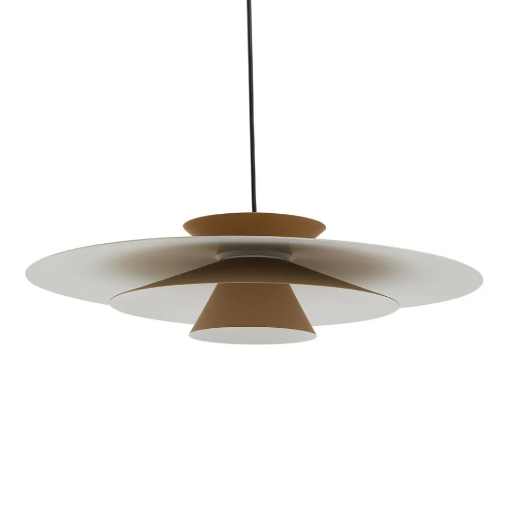 LED-pendellampe Livie, beige, aluminium, Ø 50 cm^Lucande Hot