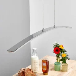 LED-pendellampe Lorian, 99 cm, krom, metal^Lucande Best