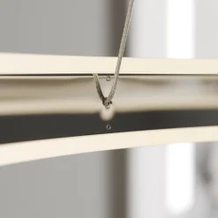 LED-pendellampe Lyani, Ø 60 cm, krom, dæmpbar^Lucande Sale