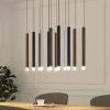 Lucande LED-pendellampe Stoika, 80 cm, 16-lys, kantet