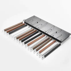 Lucande LED-pendellampe Stoika, 80 cm, 16-lys, kantet